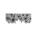 Heritage Lace Heritage Lace 7015B-S 60 x 22 in. Creepy Crawly Swag; Black 7015B-S